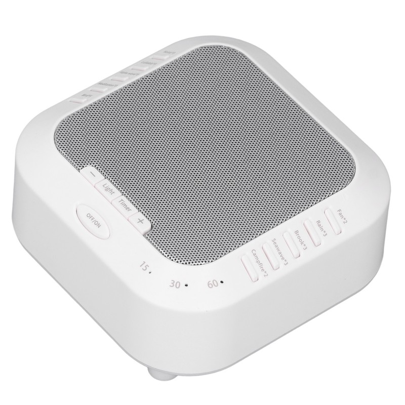 White Noise Machine 28 Sounds Portable Night Light Music Timing