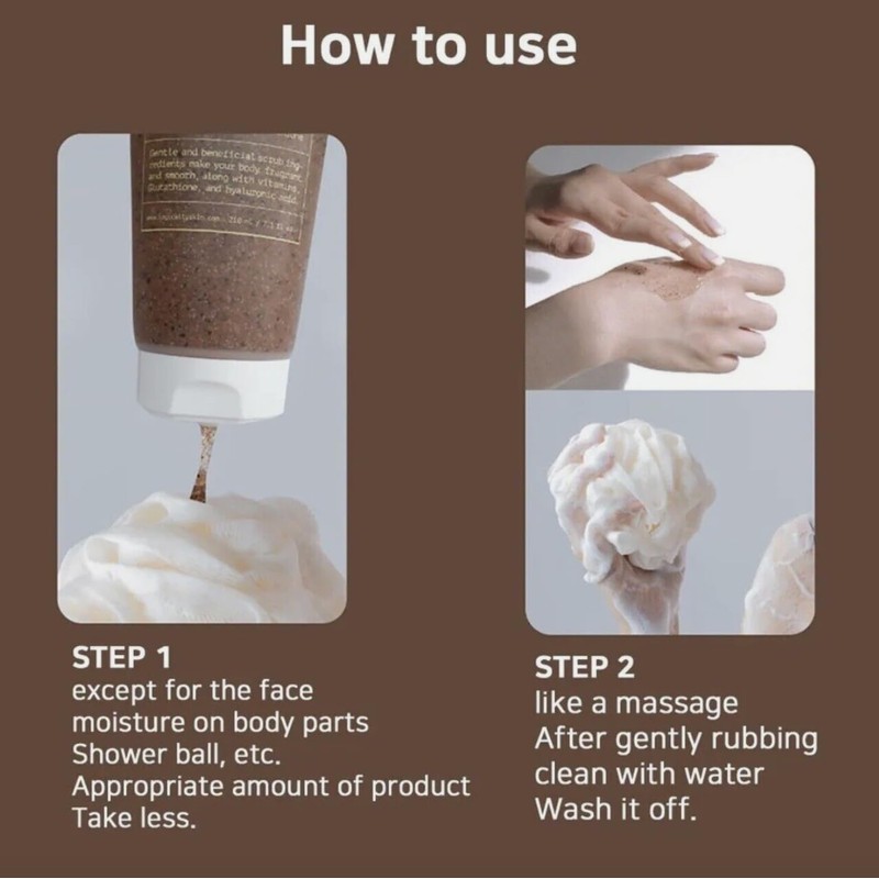 Logically, Skin Aroma Body Scrub Shower, 7.01 fl oz, 210ml