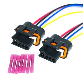 4 Way Alternator Lead for Replaces CS130 CS121 CS144 86-96 Repair Harness Connector 12124898 (2PCS)
