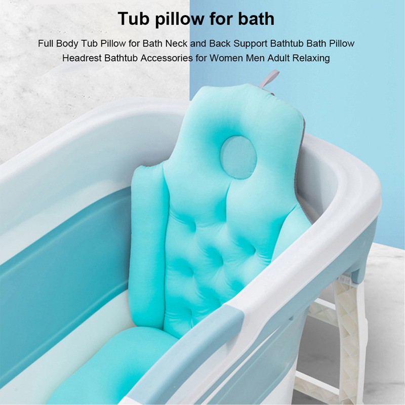 Full Body Tub Pillow for Bath Neck and Back Support