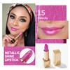 OULAC Metallic Shine Lipstick, Velvety Texture With Glossy Opaque Finish,