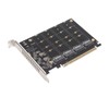 Adapter Card NVME M.2 to PCIE X16 4 Ports 32Gbps