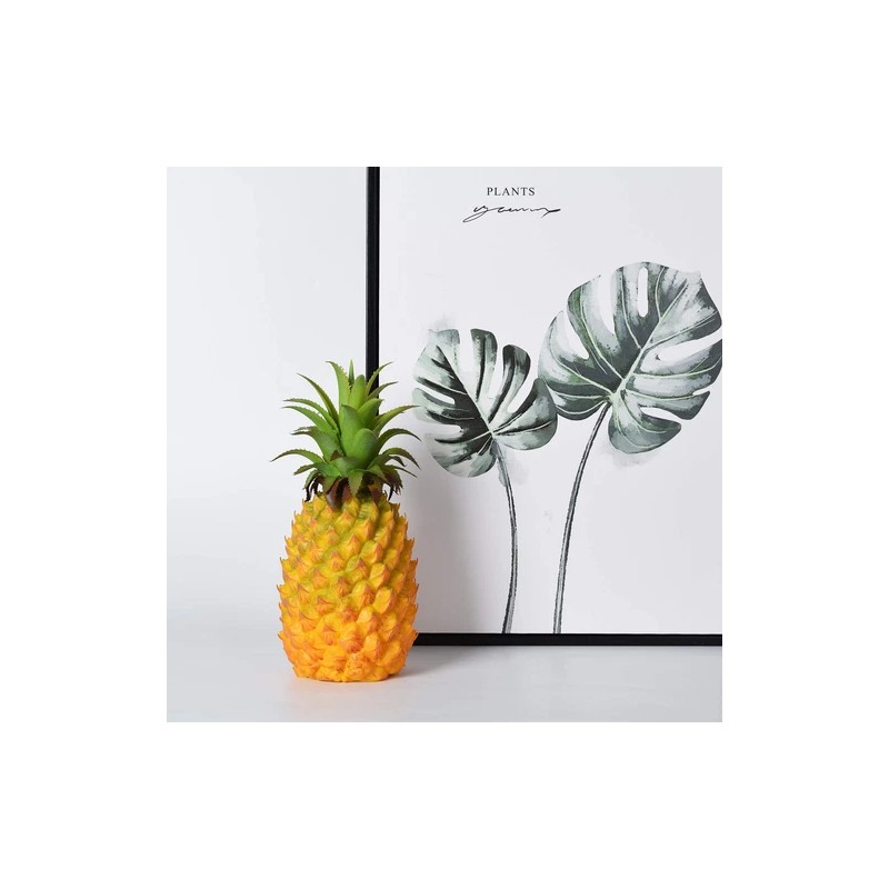 Lvydec Artificial Pineapple, Realistic Artificial Fruit Fake Pineapple for Ho...