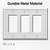 OKAWYC Triple Decorator Light Switch Cover Aria Metal Wall Plate,