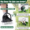 Jardineer Lawn Aerator Spike Tool, Updated 36" Metal Grass Aerator