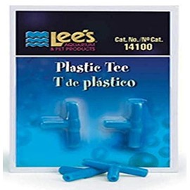Lee's Pet Products ALE14100 2-Piece Card Plastic Tee for Aquarium Pumps