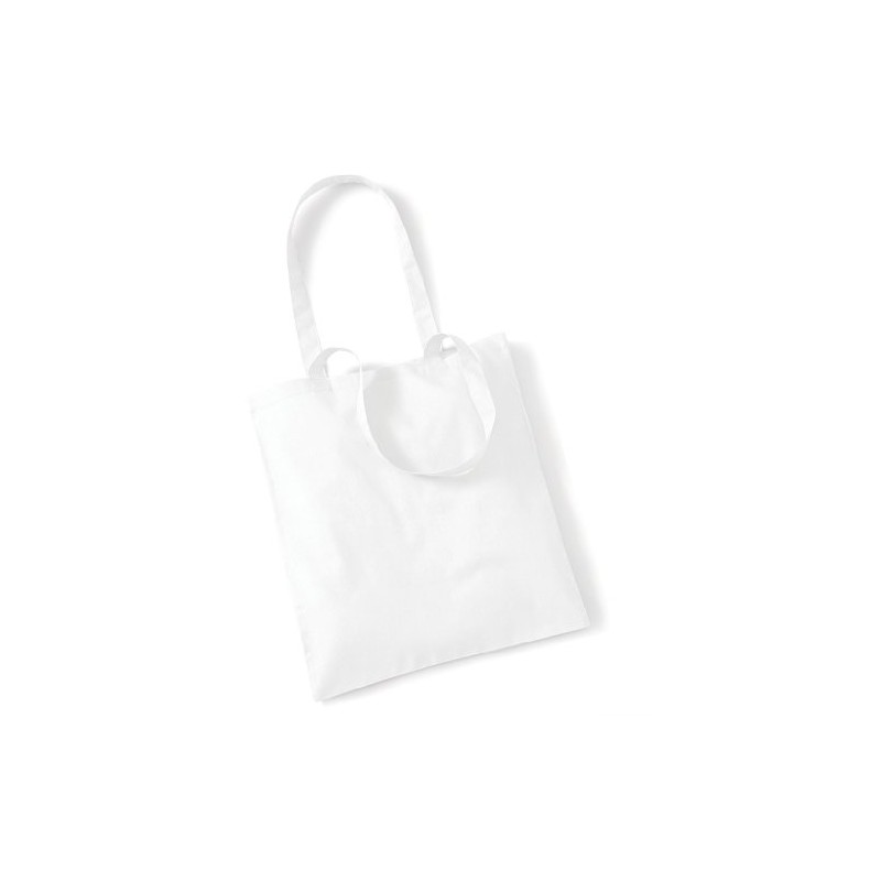 Westford Mill Unisex's WM101WHIT Wm101 Promo Bag for Life-White One