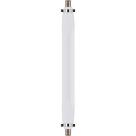 SCHWAIGER 5378 Window Feed-Through SAT Cable Coaxial Cable Flat Ribbon Cable SAT Connector F-Connector for Windows Doors F-Coupling 25 cm White