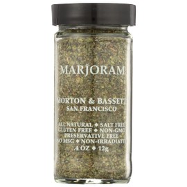 Morton & Bassett Marjoram, Salt Free, All Natural, 0.4 Ounces (Pack Of 3)