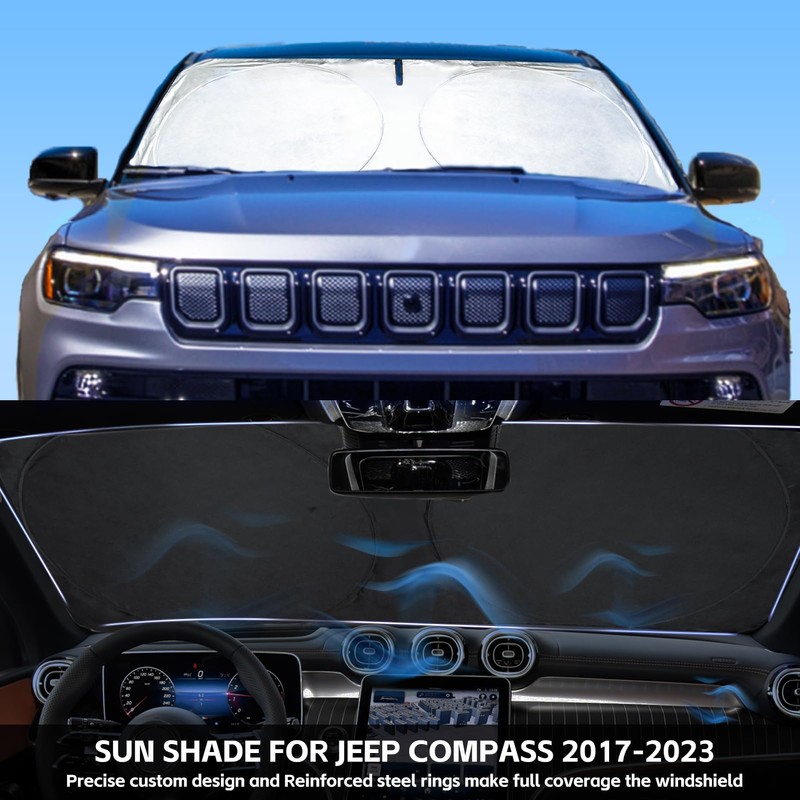 for 2024 Compass Windshield Sun Shade Car Windshield Cover, Custom