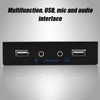 USB2.0 HDAUDIO Floppy Front Panel 3.5'' 9Pin to 2 USB2.0