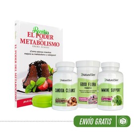 Candiseptic  Kit candida cleanse and Frank Suarez's Book:_(1) Libro Recetas El Poder del Metabolismo ESPAÑOL