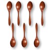 7 PCS Small Wooden Spoons, Wood Honey Spoon for Tea,