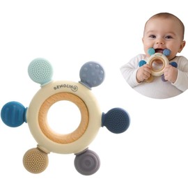 Mordedera para bebé 3 a 6 meses  Baby Teether - Suave, con Texturas Sensoriales  Alivia la Dentición  Libre de BPA y Ftalatos  Fácil de Lavar -