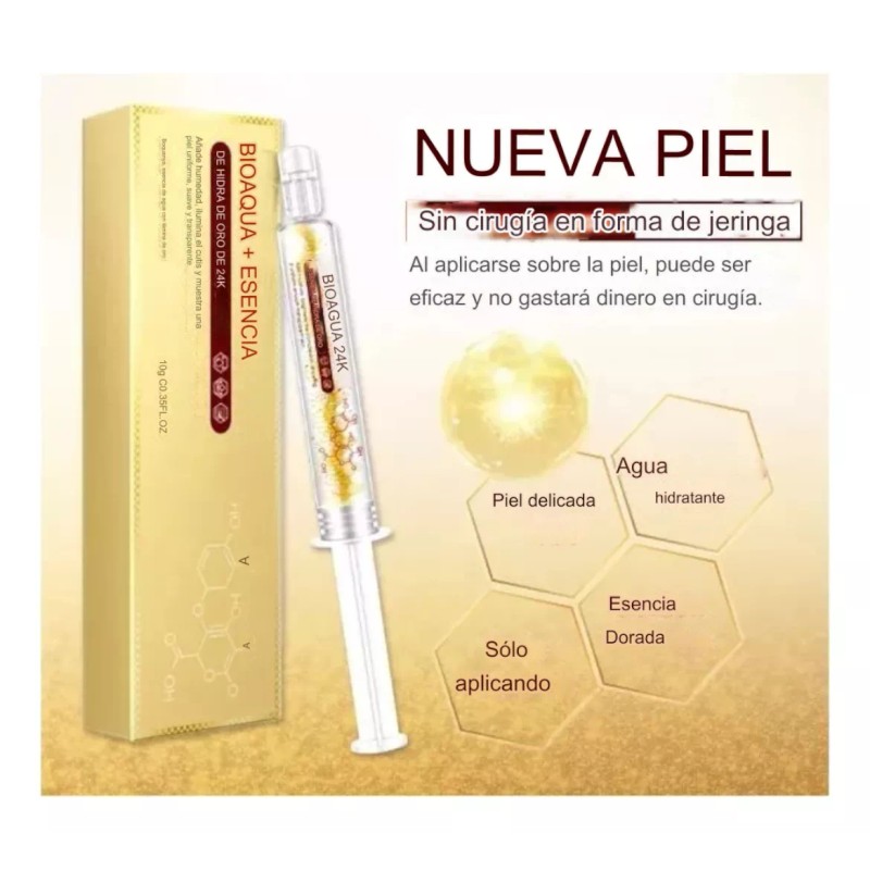 Bioaqua 24k Gold Hydra Ácido Hialurónico Colágeno Antiedad