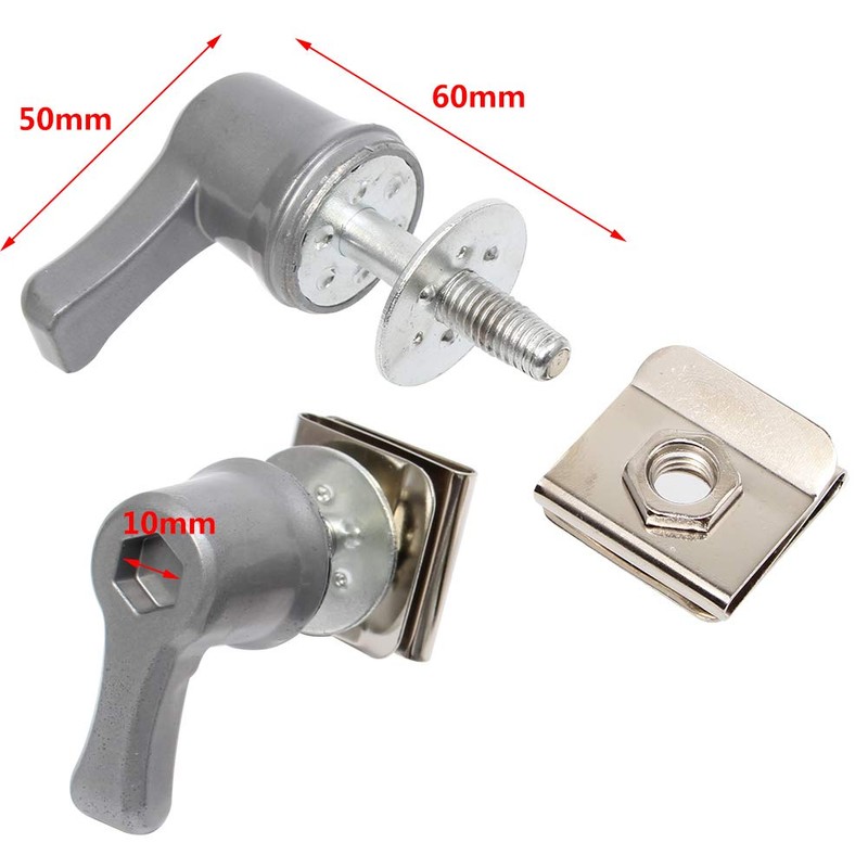 AQIMY Motorcycle Saddlebag Lever Lock Bolt Nut Kit for Harley