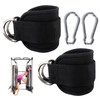 GWAWG 2Pcs Adjustable Ankle Cuff Straps for Glute Workouts Leg