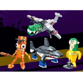 Italian Brain Lot Blocks 4 Types Tungtung Sahur Tralallero Tralala Chimpanzini Baninini / 이탈리안 브레인롯 블록 4종 퉁퉁 사후르 트랄랄레로 트랄랄라 침판치니 바니니니