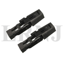 BRITPART FRONT WIPER BLADE CLIPS SET PAIR COMPATIBLE WITH LAND ROVER RANGE ROVER FULL SIZE MODEL 2003-2012, PART # DKW100020 X2