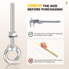 METALLIXITY Shoulder Eye Bolt with Flat Washers & Nuts &