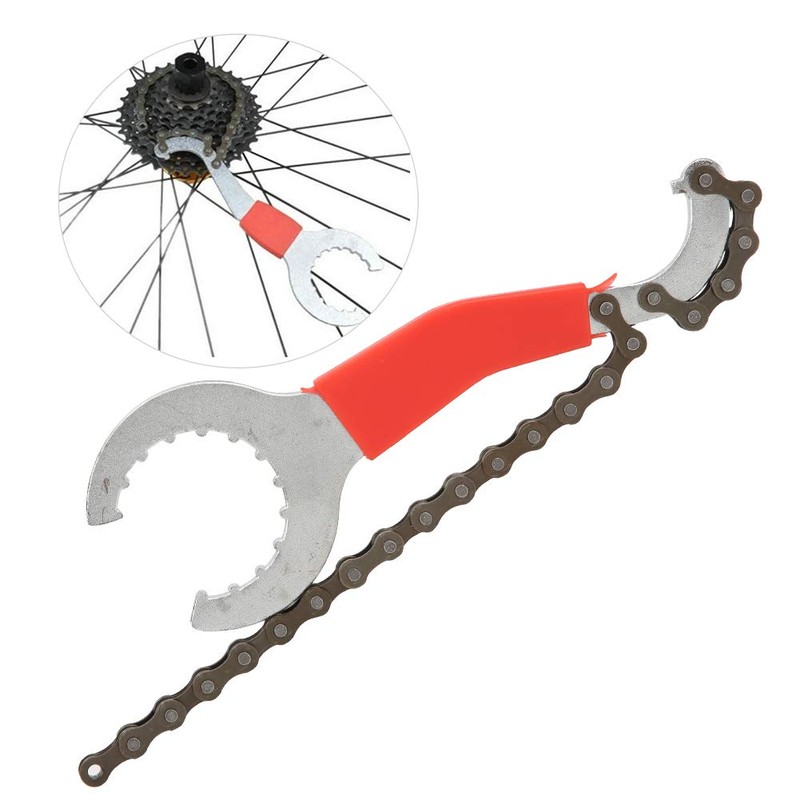 Alomejor Herramientas de extracción de Cassettes de Bicicleta Rueda Libre