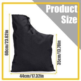 Leaf vacuum collection bag, leaf vacuum collection bag, leaf blower bag, leaf blower bag, electric universal replacement collection bag, leaf vacuum bag with zip for garden, lawn
