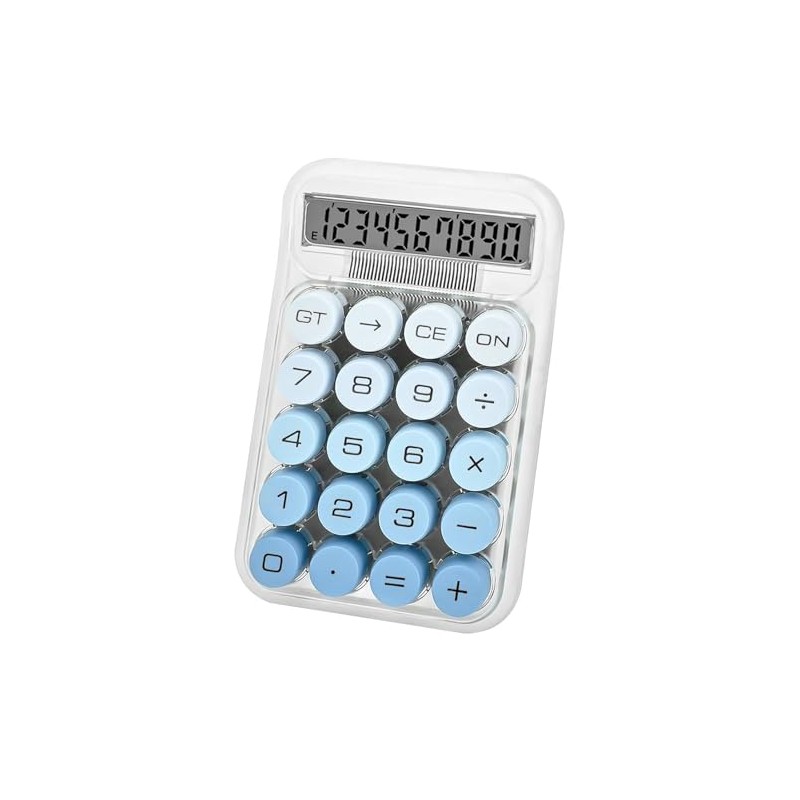 1-Pack Mechanical Switch Calculator with 10 Digits Large LCD Display,