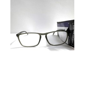 Foster Grant Premium Reading Glasses, Corey gray Rectangle Frame, Clear Lenses +2.50