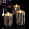 Vickiss Flameless Candles Battery Operated Candles 4" 5" 6" Set