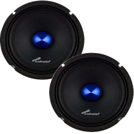 Audiopipe 2) Audiopipe APMB628PM Low Mid Frequency Loudspeaker 6" 200W  Max Each