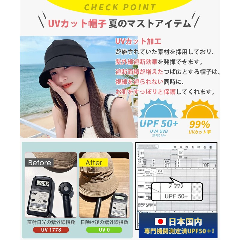 YUMISS Women's UV Protection Hat, Sun Protection Hat, 2024 New