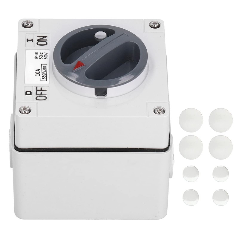Rotary Switch, 500V IP66 3P Waterproof Switch for Outdoor Use