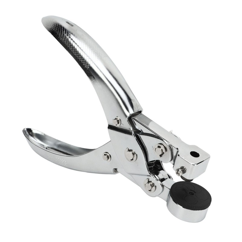 Hole Punch Plier Zinc Alloy Sliver Handheld Paper Puncher Tool