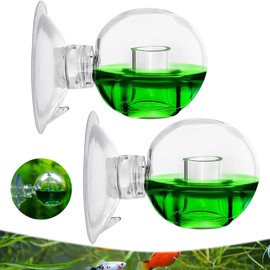 SoundZero Pack of 2 Aquarium CO2 Monitor, CO2 Test Drop Checker Aquarium, CO2 Glass Tester, for Freshwater Aquariums, Planted Fish Tank