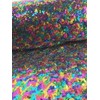 3mm Mini Rainbow Sequin Fabric 1 Way Stretch 130cm wide