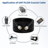 Superbat CB Coax Cable, RG8x Coaxial Cable 20ft UHF PL259