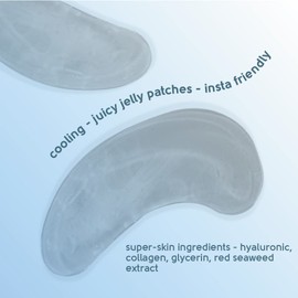 Face Facts Hydrating Under-Eye Gel Patches | Hyaluronic + Collagen | Smooths + Plumps | 4 pairs