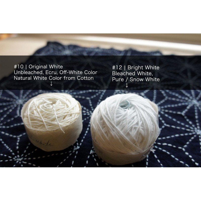 Sashiko Thread (Mono Color) (Bright White - #12)