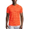 Zengjo Workout Shirt Men Quick Dry Lightweight(Neon Orange,X-Large)