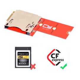 ChenYang CY NGFF M.2 NVMe Mainboard to CF Express Extension Adapter M2 M-Key for CFE Type-B Support R5 Z6 Z7 Memory Card
