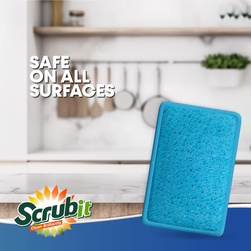 SCRUBIT - [12 Pack] Scrub and Wipe Cleaning Pads –