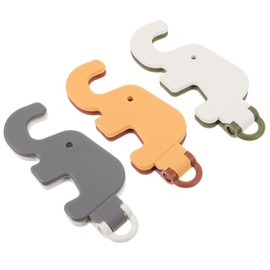 VILLFUL 3pcs Foldable Elephant Phone Holder Stand Miniature Elephant Model Portable Smartphone Bracket for Home Decor Cute Tiny Furniture for Office Mini House Adornment