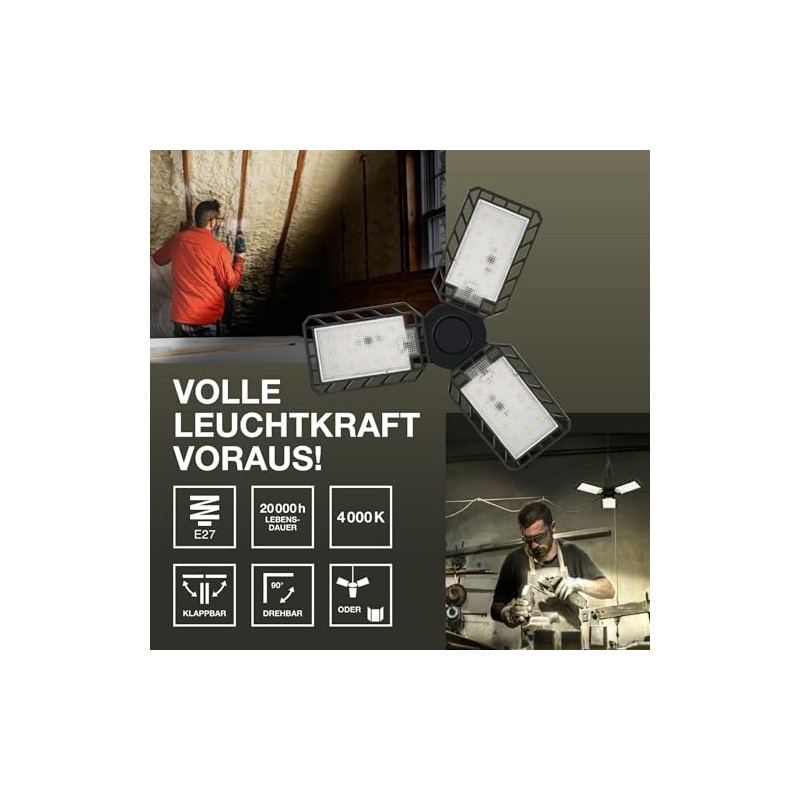 OSRAM Highbay Blade Black Plastic Ceiling Light with Adjustable Light