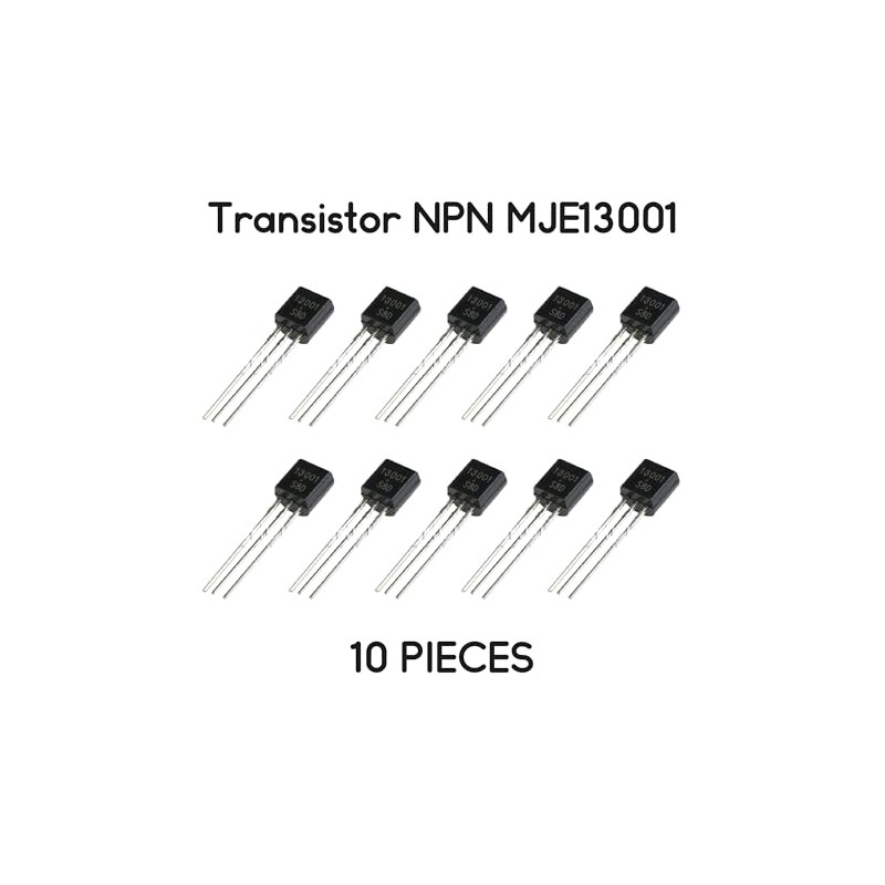 NPN Transistors MJE13001 400V 200mA Pack of 10