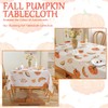 SASTYBALE Fall Tablecloths for Rectangle Tables, Pumpkin Table Cloth with