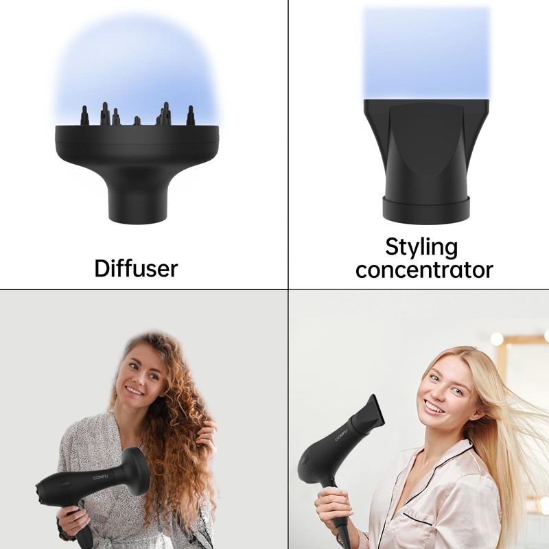 Ionic Hair Dryer,CONFU Professional Blow Dryer Fast Drying Negative Ion