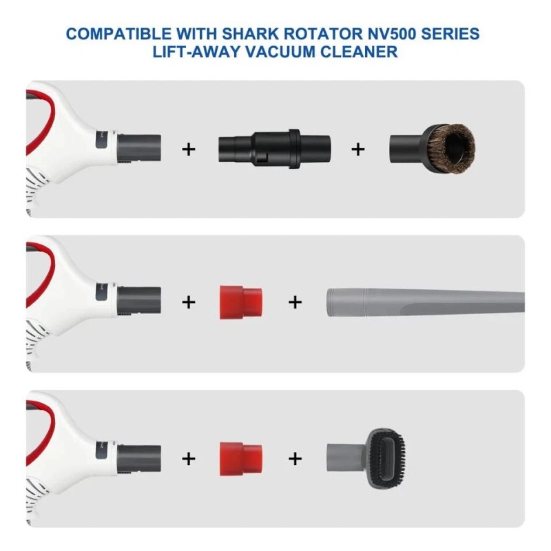 Shark Navigator & Rotator Vacuum Attachments: Crevice Tool & Brushes