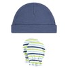 Hudson Baby Unisex Baby Cotton Cap and Scratch Mitten Set,