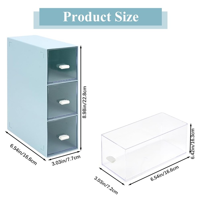 3 Tier Tea Box, Plastic Tea Bag Holder Storage Box,