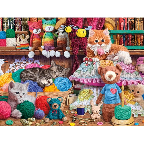 Buffalo Games - Crochet Kittens - 750 Piece Jigsaw Puzzle